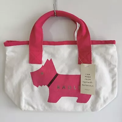 Radley Heritage Dog Responsible Small Canvas Grab Tote Bag - Brand New With Tags • £19.95