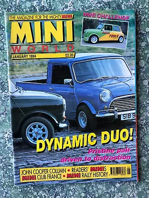 Mini World Magazine January 1994 Pristine Pair Of Minis 2539G • £2