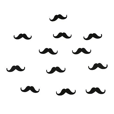 Mini Mustache Wooden Party Favors 1-3/4-Inch 12-Count • $8.95
