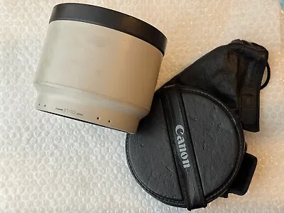 Canon Lens Hood ET-123 (200mm F1.8 L EF) XL Leather Lens 'cap' (FD) = GENUINE • £165