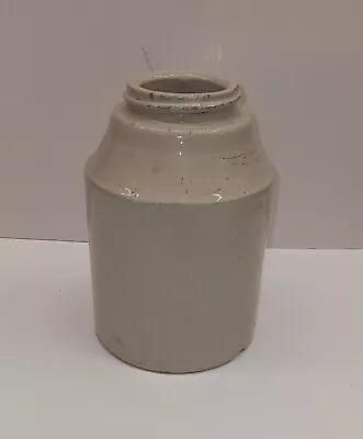 Antique Macomb Pottery Co Stoneware Canning Crock Patent 1899 Macomb Illinois • $42