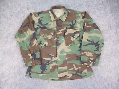 Woodland Camo Jacket Mens Medium Military BDU Shirt Jac M81 Combat Coat US Army • $24.99