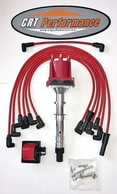 Premium Gm Chevy Efi Tbi 4.3l 262 V6 Distributor Red + 48k Coil + 8mm Wires • $149.97