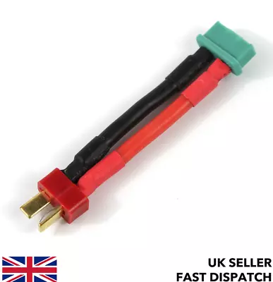 Deans Male To MPX (Multiplex M6) Female Connector Plug/adaptor/cable/wire 12 AWG • £4.55