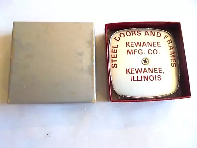 Vintage Kewanee Mfg Co Illinois Steel Doors Advertising Tape Measure New In Box • $9.99