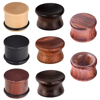 Wooden Ear Gauge Plugs Natural Wood Ear Expander Stretcher Body Piercing - TWO • $6.99