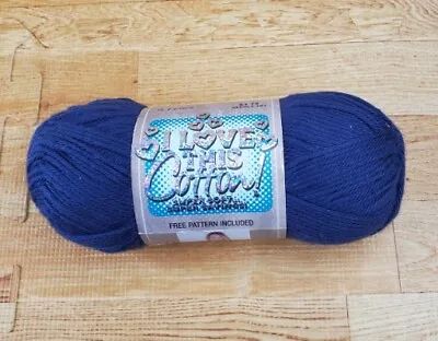 I Love This Cotton Yarn #306 Dark Denim 3.5 Oz 180 Yards 100% Cotton • $2.80