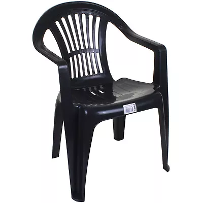 Strong Chairs Plastic Patio Garden Outdoor Home Partying Stacking Camping Low • £34.99