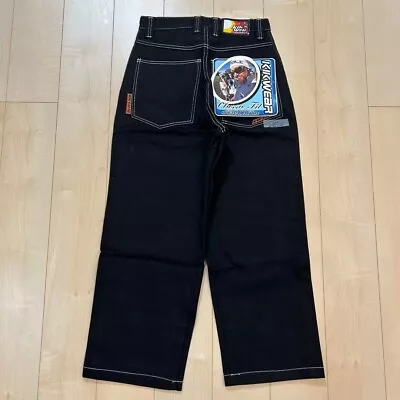 Vintage Rare 90s KIKWEAR Sidelined Baggy Pants Size 36 Black Made In USA Unused • $178