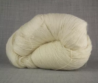 £19.95 • Buy LARGE 500g HANK Of SUPER SOFT MOHAIR MERINO WOOL YARN ECRU UNDYED CREAM KNITTING