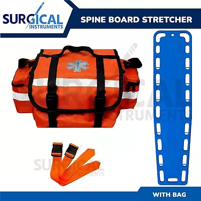 Blue EMT Backboard Spine Board Stretcher Immobilization Free EMT Trauma Bag Hi-Q • $249.99