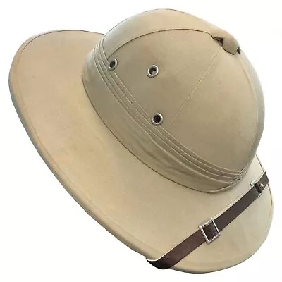 Safari Pith Hat Adult Jungle Costume Fabric Hard Seconds Imperfect • $34.95