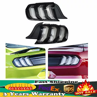 Fits Ford Mustang Tail Lights LED Sequential Turn Signal Smoke Clear Euro Style • $273.60