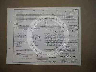 Railroad Schematics Blueprints Plans Sign Diagram Drawing • £12.54