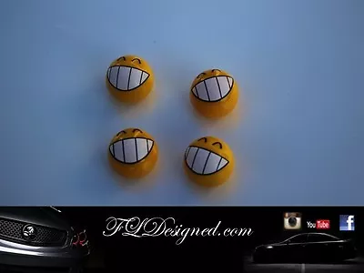  BIG GRINNER  TIRE WHEEL VALVE CAPS Ve Vf Holden Commodore Hsv • $14.95