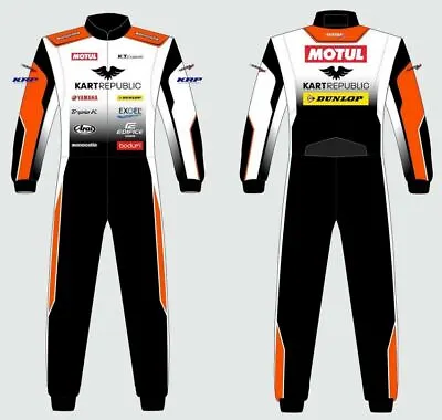 F1 Kart Republic Print Race Suit CIK/FIA Level 2 F1 Go Kart Racing Suit • $93.60