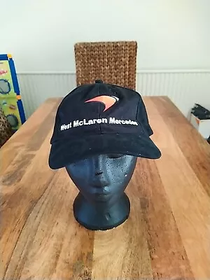 West McLaren Mercedes F1 Driver Pit Crew Baseball Cap Adjustable Black • £9.99