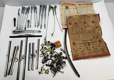 Vintage Lot Of ANCO TRICO ? Wiper Blades And Wiper Arms Etc Parts • $89.89