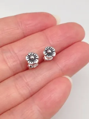 Tiny Silver Flower Stud Earrings 925 Sterling Silver Post 5.8mm • $17.98