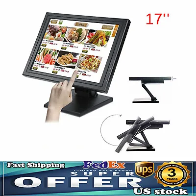 17 Inch LCD Display Touch Screen VGA Monitor 1280*1024 USB With HDMI For POS/PC • $112.10