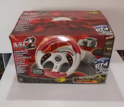 Mad Catz MC2 Universal Racing Steering Wheel & Pedals (PS1 PS2 GameCube Xbox) • $38