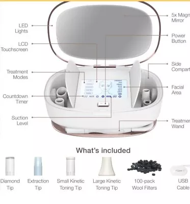 TROPHY SKIN Ultraderm MD Microdermabrasion System 3 In 1 System Kinetic Toning • $49.99