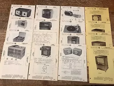 Lot Of Photofact Folder Televisions Radio Phonographs Electric Clock TV • $7.99