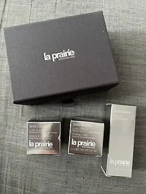 LA PRAIRIE Skincare 3 Pc Skin Caviar Travel Set NEW! Cream Mask Eye  • $100