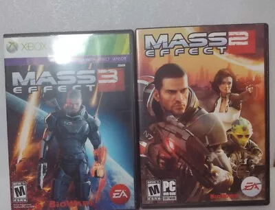 Prima Games Mass Effect 2 For PC DVD ROM & Mass Effect 3 For XBOX 360 • $6.80