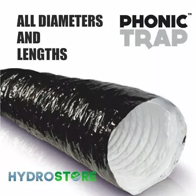 Phonic Trap Ultra Silent Acoustic Ducting  - All Diameters And Lengths (Branded) • £33.95