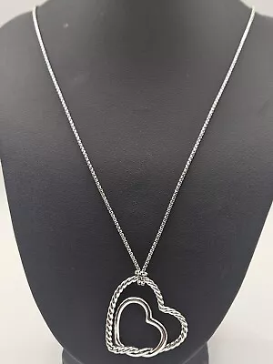 Necklace In Sterling Silver Continuance Heart David Yurman • $385
