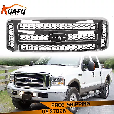 Grille For Ford 1999-2004 Super Duty F250 F 250 F350 F450 F550 Excursion Chrome • $150