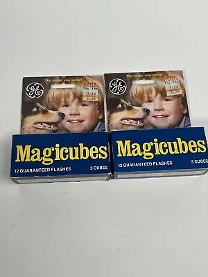 GE MAGICUBES 12 FLASHES 3 Cubes  NEW Old Stock Open Box • $29.99