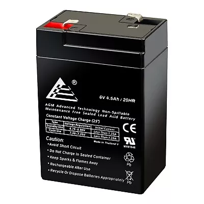 ExpertBattery 6V 4.5Ah SLA Replacement Battery For Jiming JM-6M4.5AC • $16.99