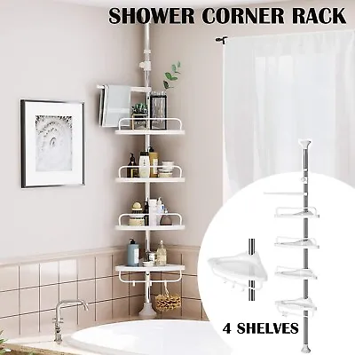 Shelf Bathroom Shower Caddy Organiser Storage Corner Rack Shampoo Soap Holder • $28.99