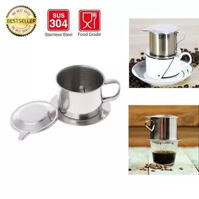 New Stainless Steel Vietnamese Coffee Drip Filter Infuser Coffee Maker 50mL • $4.90