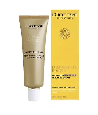 L'OCCITANE IMMORTELLE SHEA NECK CREAM - 50 Ml (FULL SIZE TUBE) BOXED -NEW LAUNCH • £37