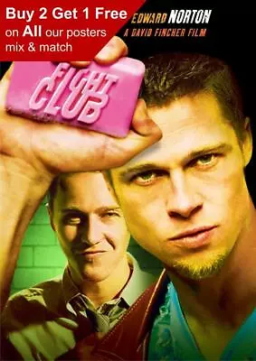 Fight Club 1999 Movie Poster A5 A4 A3 A2 A1 • £15.99