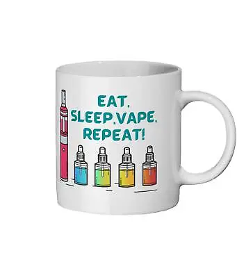 $26.99 • Buy Eat Sleep Vape Repeat Mug Gift For Vaper Mug For Vaper Vaping Lover Gift Vape Ad