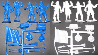 MPC  8 Reissue Ring Hand Pirates + Accessories 4 BLUE & 4 WHITE Figures • $11.99