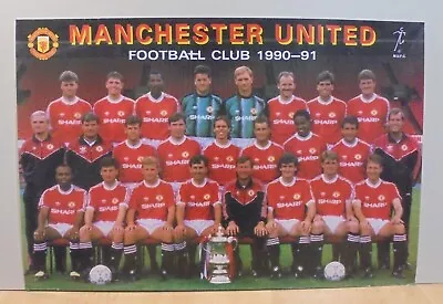 Manchester United F.c. Advertisign Vtg Poster 1988 • $29.99