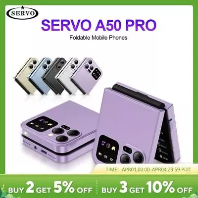 Servo A50 Pro Foldable Mobile Phone Auto Fm Radio Call Record Speed Dial Magic • $40.14