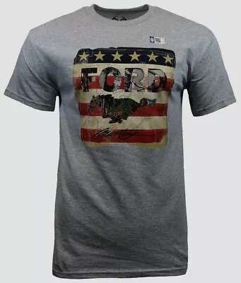 Men T Shirt-FORD Mustang - American Muscle Car Mustang Logo Flag Racing NEW • $13.99