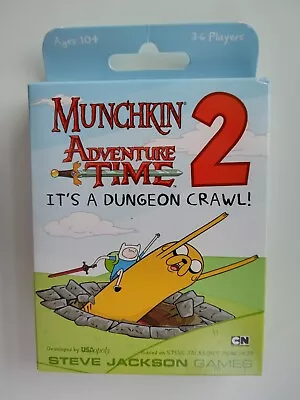 Munchkin Adventure Time 2 It's A Dungeon Crawl Expansion Pack 2015 Steve Jackson • $164.22