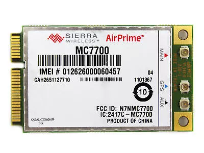 Unlocked Sierra MC7700 Wireless 3G WWAN 100Mbps PCI-E Card GPRS Exceed MC8780 • £25.78