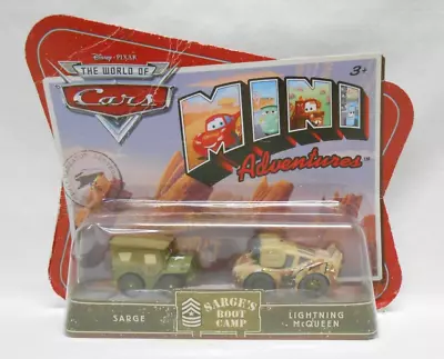 Disney Pixar The World Of Cars Mini Adventures Sarge's Boot Camp 2 Pack Of Cars • $16