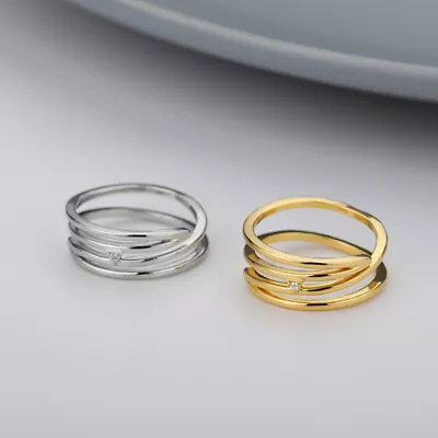 M&T Gold Plated Stainless Steel Ring US #7 Ring 2 Colors JWMX07 • $2.90