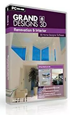 Grand Designs 3d Renovation & Interior Pc Dvd-rom 3d Home Designer Software+book • £7.98