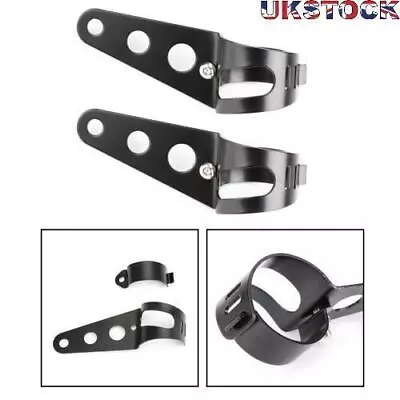 43-50mm Fork Black Headlight Bracket Universal Headlamp Mount Holder Motor T9 • £11.98