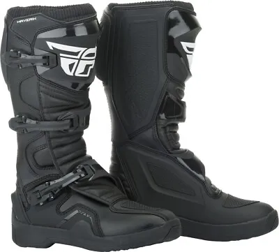 Fly Racing Maverik MX Boots - Black - SZ 10 - 364-67110 • $94.95